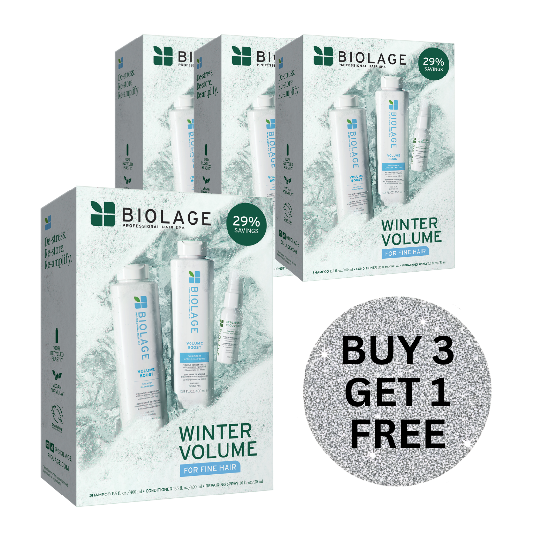 BIOLAGE VOLUME BOOST HOLIDAY KIT BUY 3 GET 1 FREE