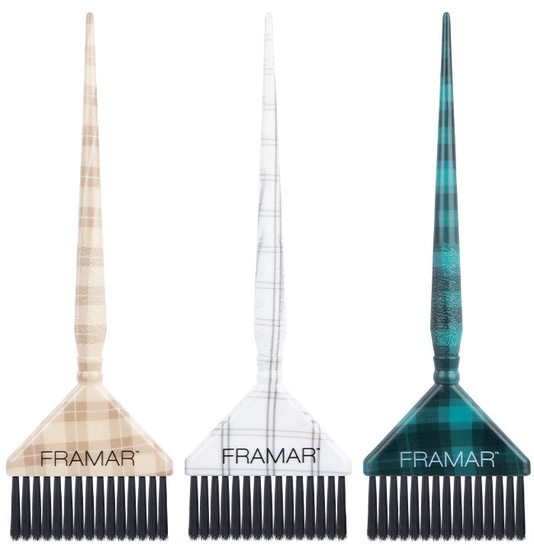 FRAMAR PLAID HAIR DAY BIG DADDY COLOR BRUSH SET