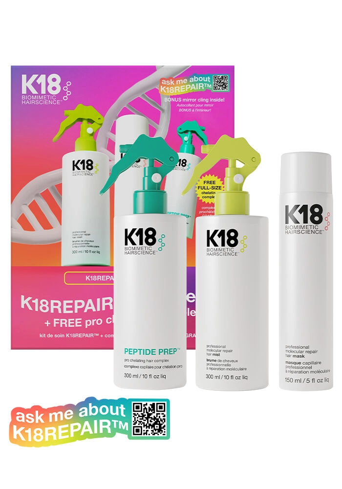 K18 PREP & REPAIR ESSENTAILS SERVICE SET