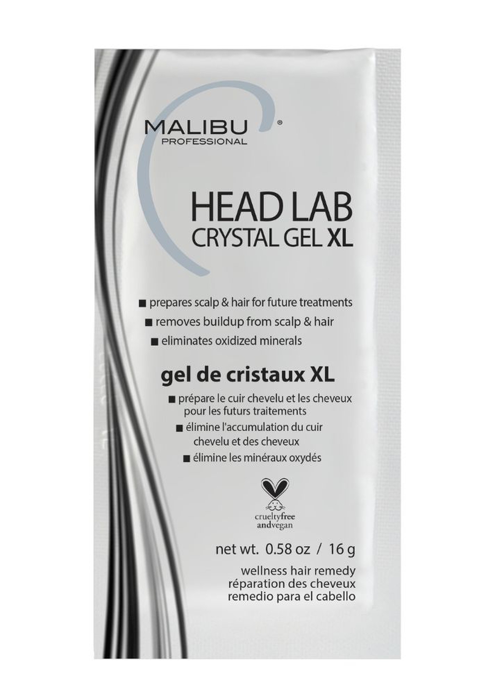 MALIBU C CRYSTAL GEL XL FOIL PACKETTE