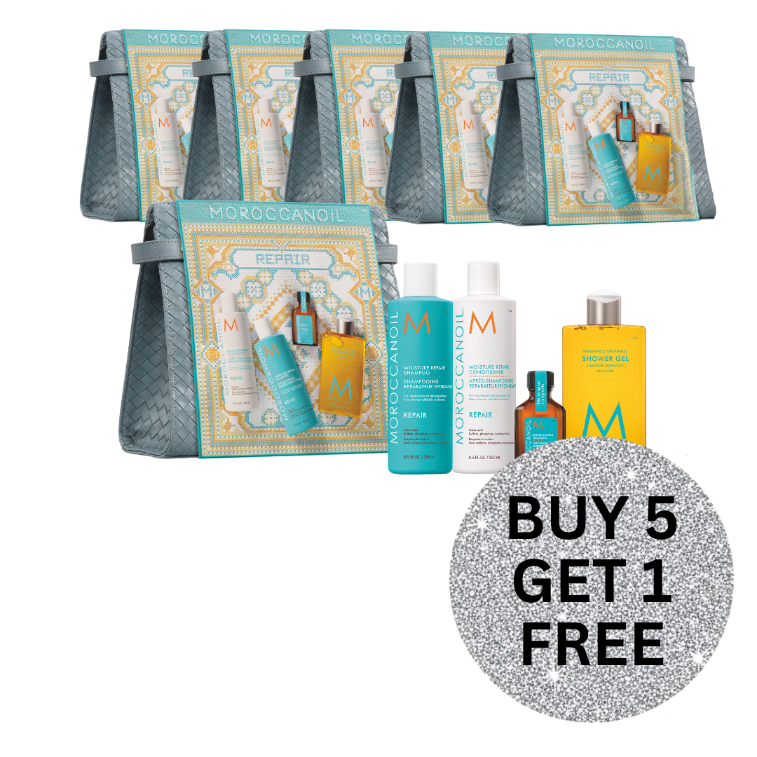 MOROCCANOIL REPAIR BAG SET BUY 5 GET 1 FREE