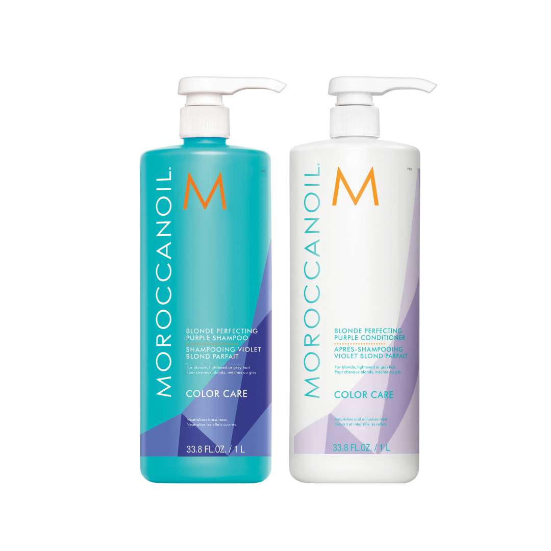 MOROCCANOIL BLONDE PERFECTING LITER DUO