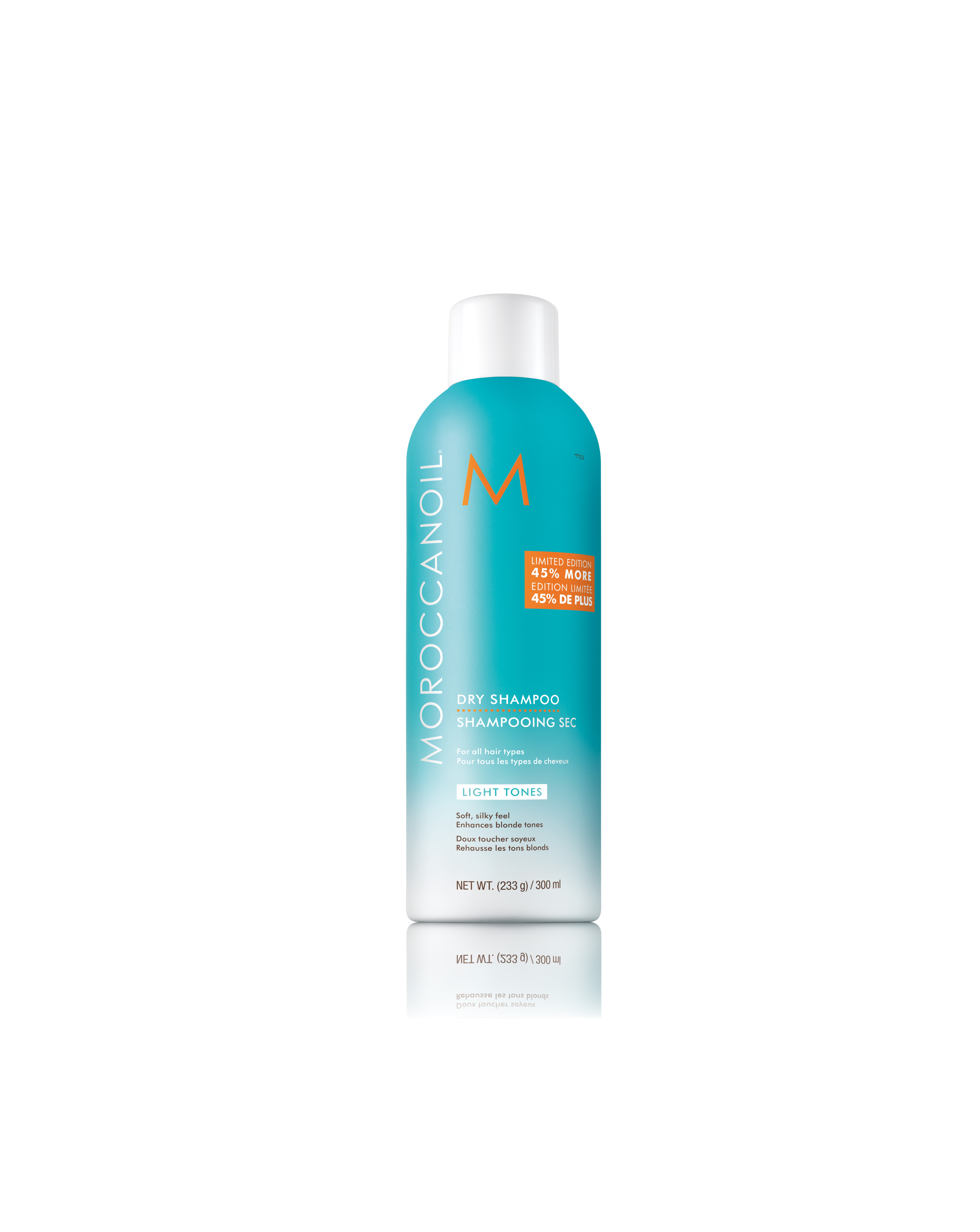 MOROCCANOIL DRY SHAMPOO LIGHT TONES 45% MORE
