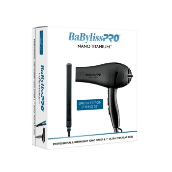 BABYLISS LIMITED EDITION BLACK DRYER & IRON DUO