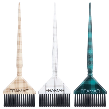 FRAMAR PLAID HAIR DAY BIG DADDY COLOR BRUSH SET