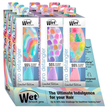 Wet Brush Candy Crush Pro Detangler Display 9pc