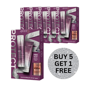 JOICO DEFY DAMAGE DUO WITH BLOWOUT GLASS BUY 5 GET 1 FREE