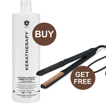 KERATHERAPY FREE FLAT IRON CREME DE COCA DEAL