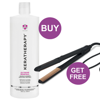 KERATHERAPY FREE FLAT IRON EXTREME RENEWAL DEAL
