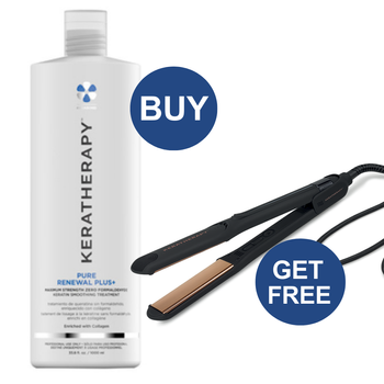 KERATHERAPY FREE FLAT IRON PURE RENEWAL PLUS+ DEAL
