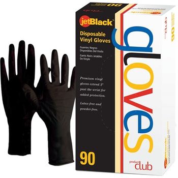 PRODUCT CLUB 90CT BLACK VINYL GLOVES