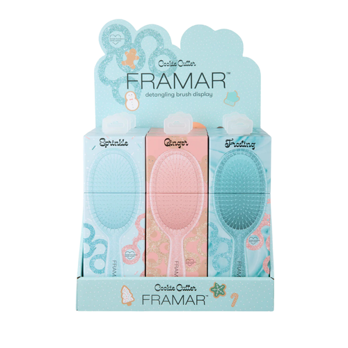 FRAMAR COOKIE CUTTER BRUSH DISPLAY 9PC