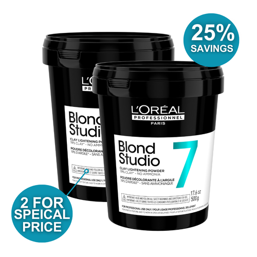 L'OREAL PROFESSIONNEL BLOND STUDIO CLAY 7 LIGHTENER DUO