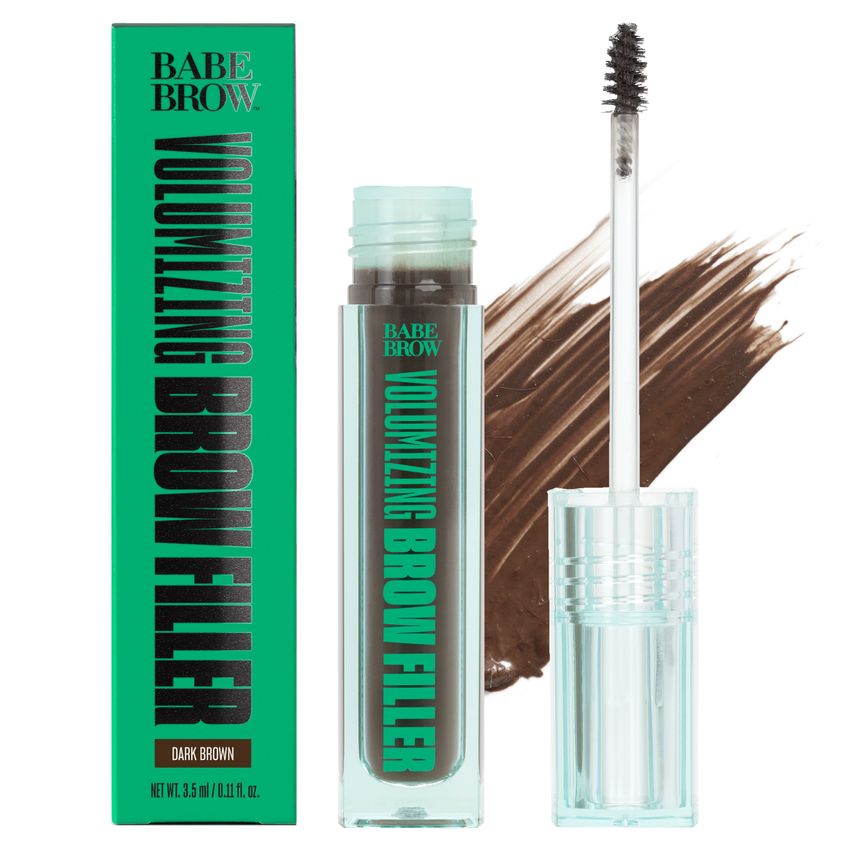 BABE ORIGINAL VOLUMIZING BROW FILLER DARK BROWN .12OZ 