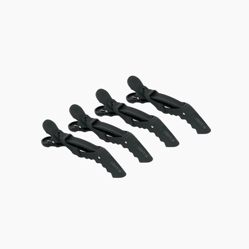 COLOR TRAK CROC CLIP 4PK #5404-BLACK