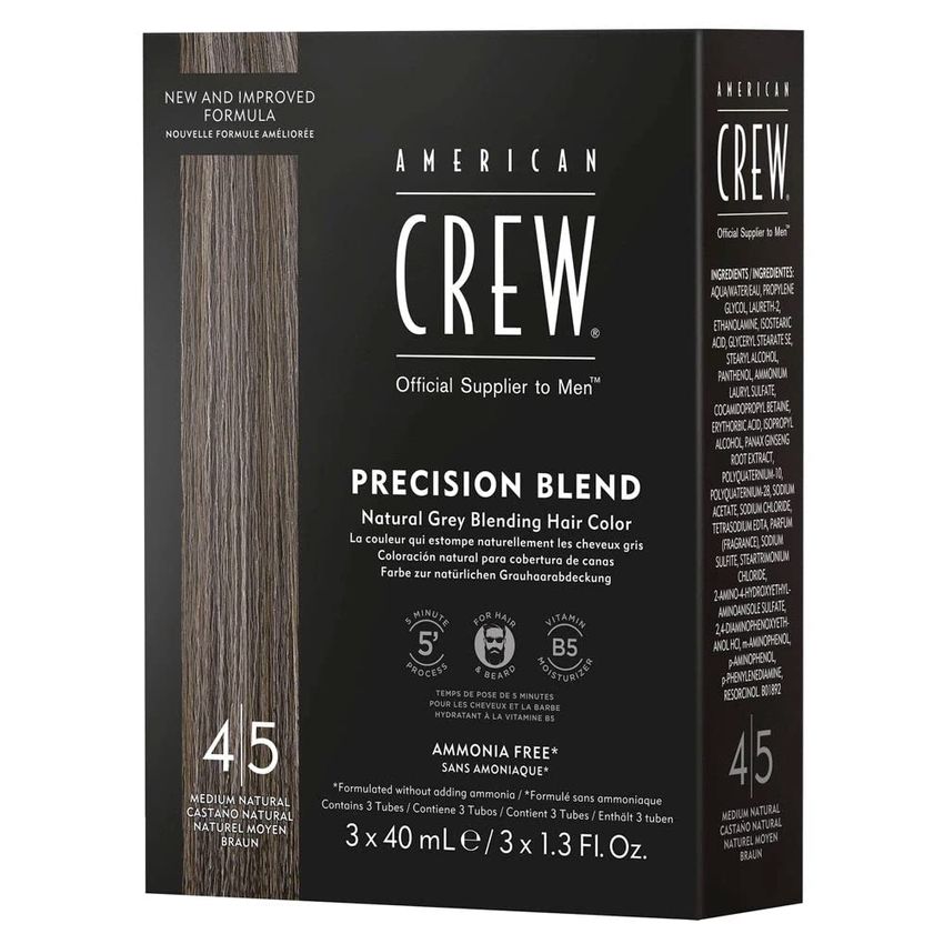 AMERICAN CREW PRECISION BLEND COLOR MEDIUM NATURAL 4-5