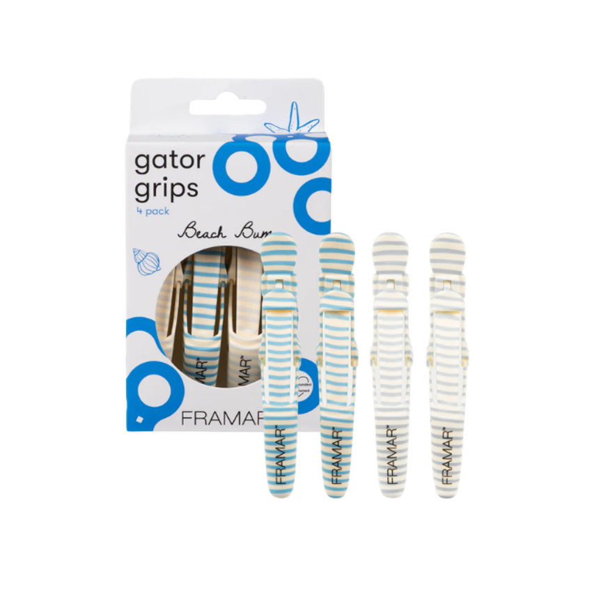 Framar Beach Bum Gator Grips Clips 4pk