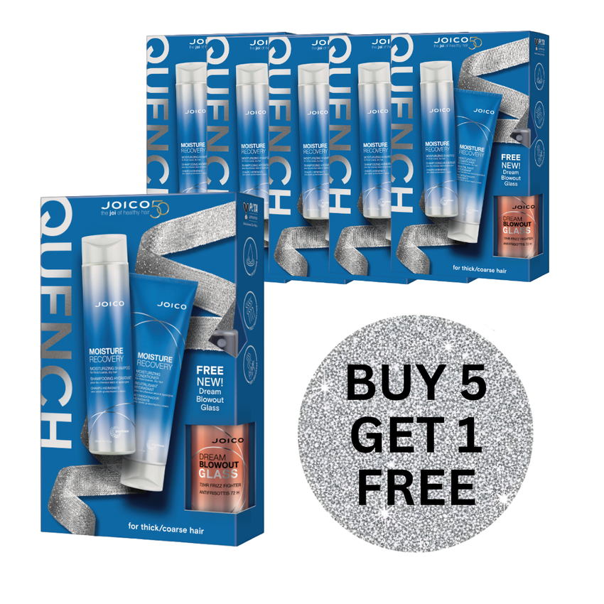 JOICO MOISTURE RECOVERY DUO WITH BLOWOUT GLASS BUY 5 GET 1 FREE