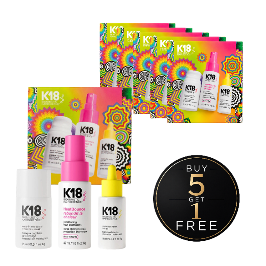 K18 Holiday Trio With Mask, Heatbounce & Oil Buy 5 Get 1 Free