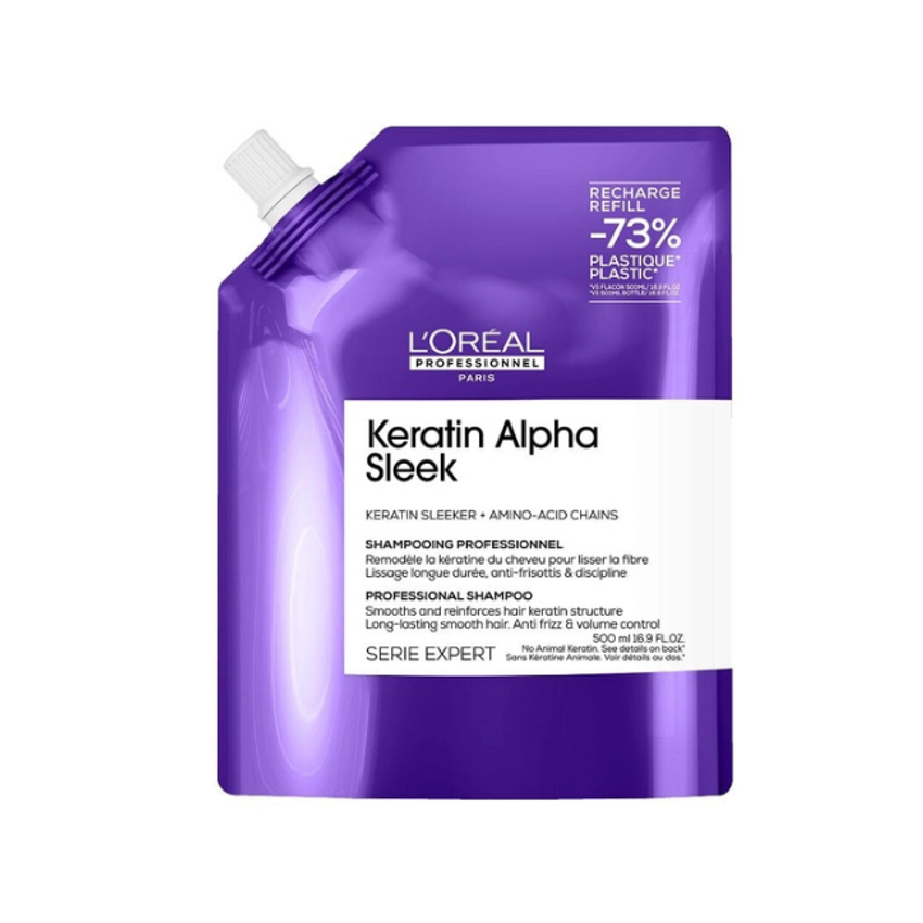 L\'oreal Professionnel Keratin Alpha Sleek Shampoo 16.9oz Refill