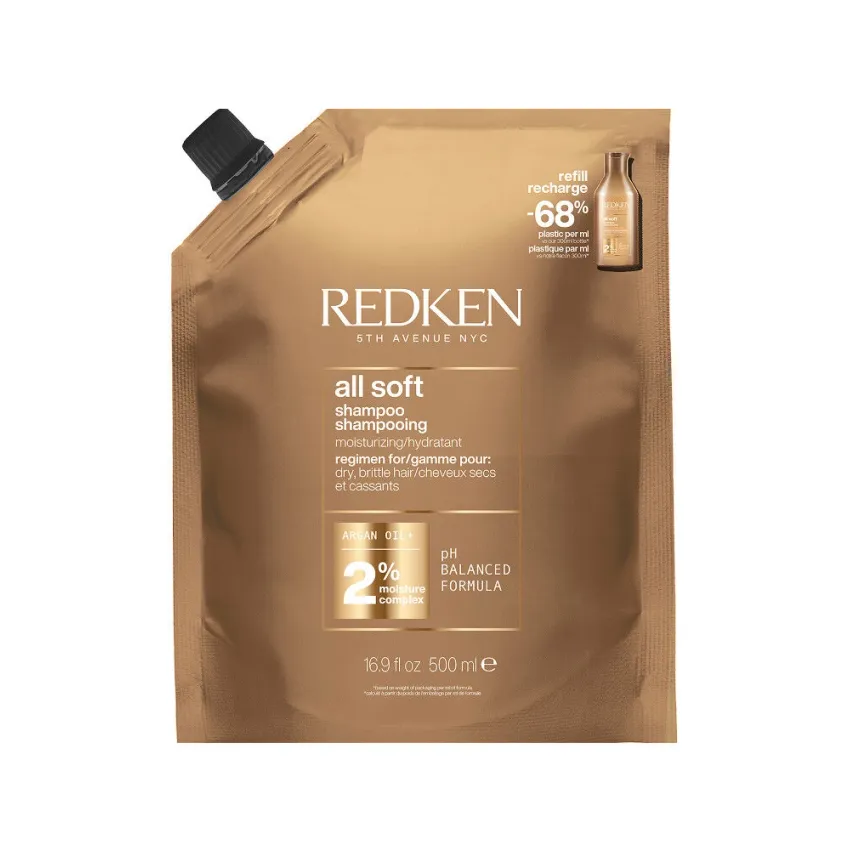 REDKEN ALL SOFT SHAMPOO 16OZ REFILL