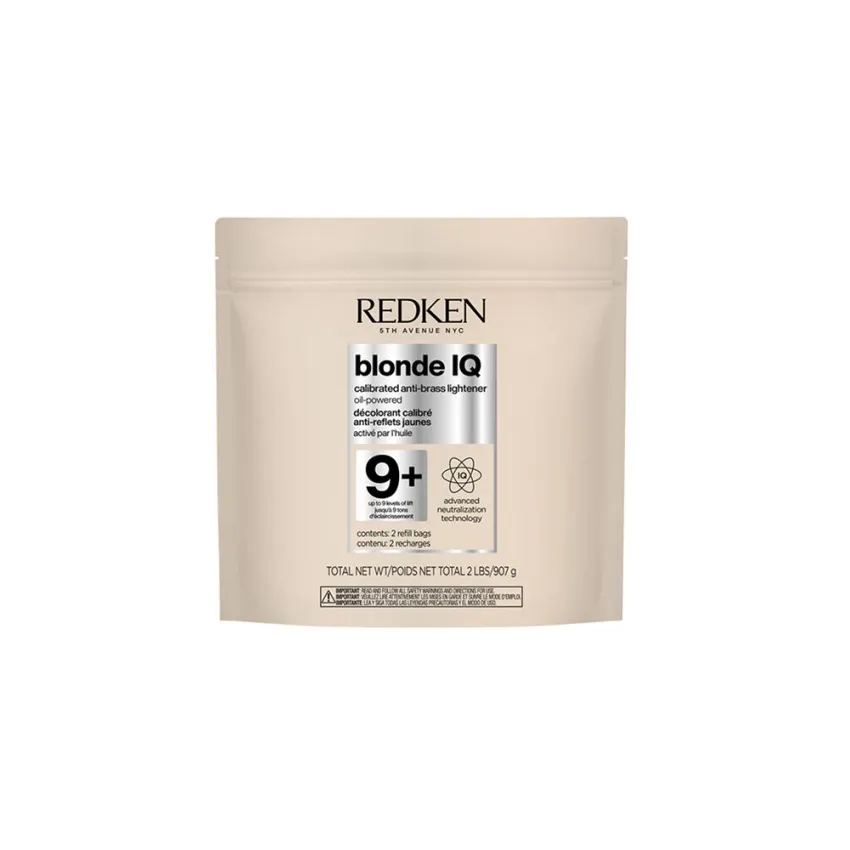 REDKEN BLONDE IQ CALIBRATED ANTI-BRASS 9+ LIGHTENER 2LB