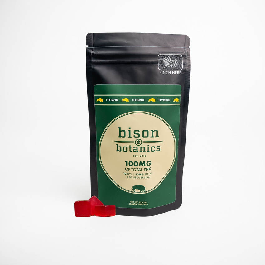 Bison Botanics | Raspberry Kush 10pk | Gummies