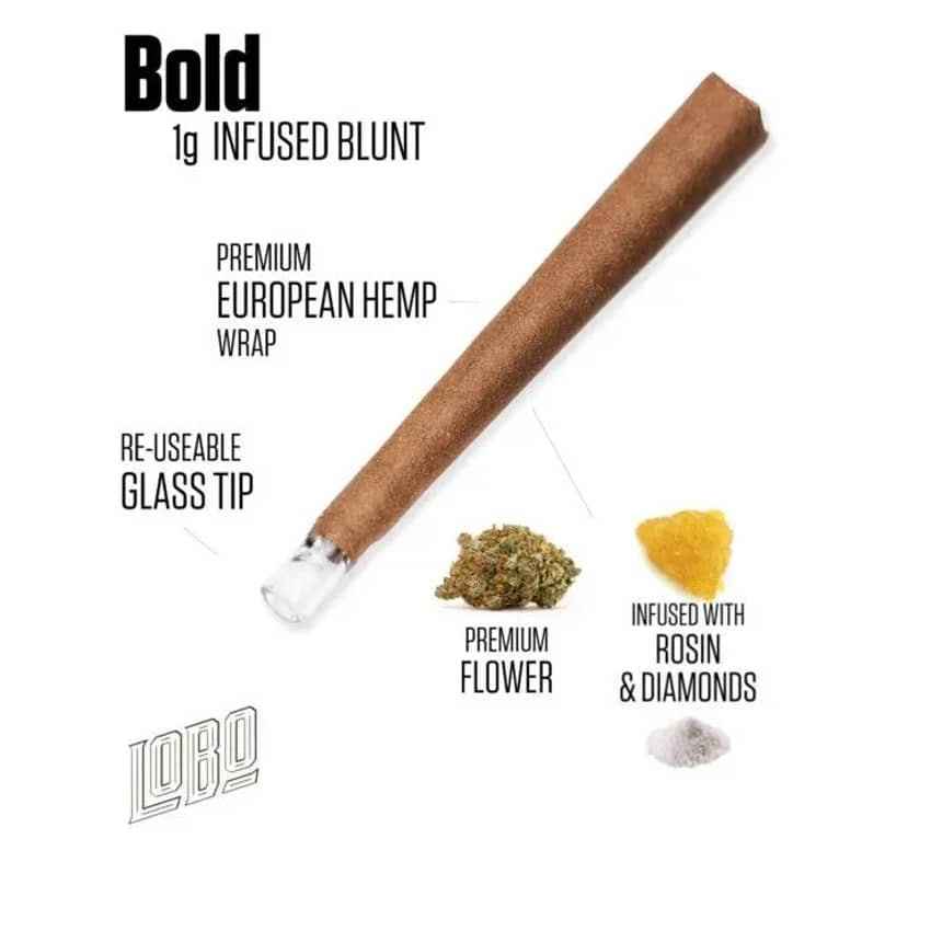 LOBO | Blue Dream | Infused Preroll | Bold 1g Infused
