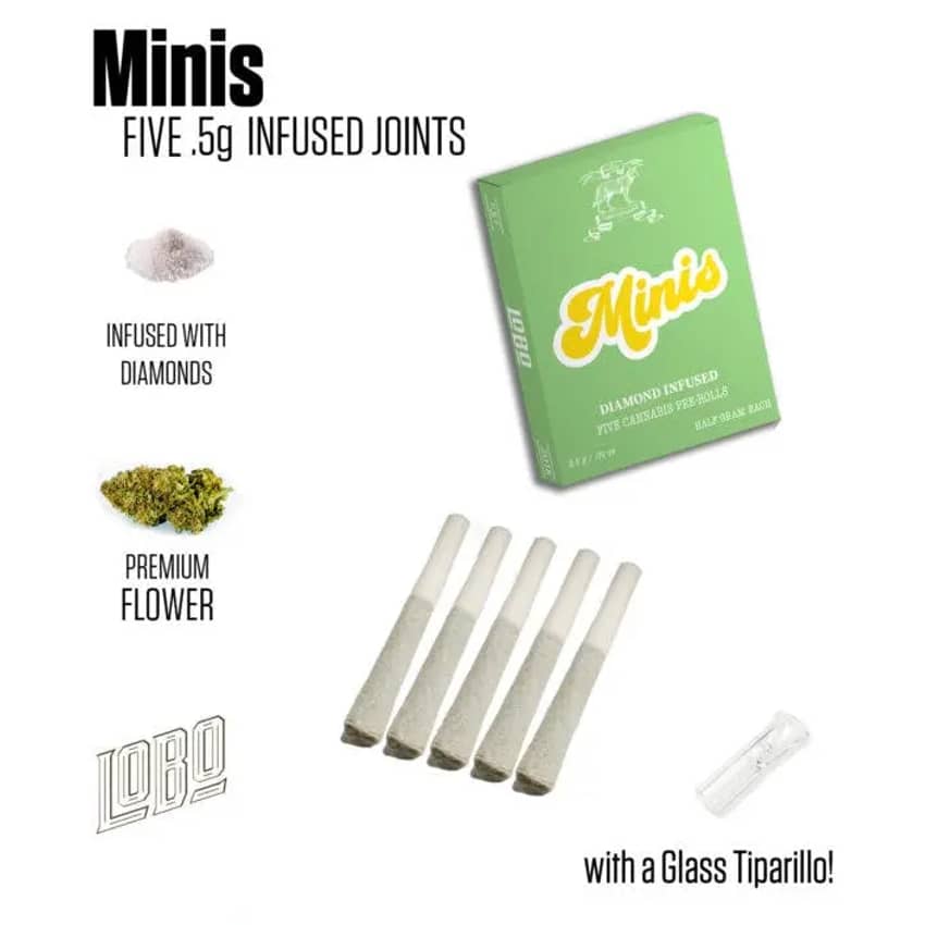 LOBO | Blue Dream | Infused Preroll | Minis 5 Pack