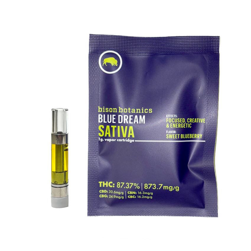 Bison Botanics | Blue Dream | 1g Threaded Cartridge