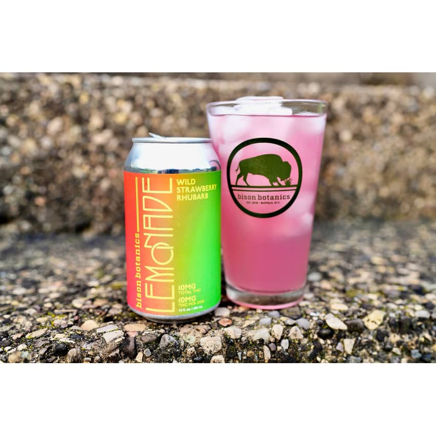 Bison Botanics| Bison Wild Strawberry Rhubarb Lemonade (24cans)