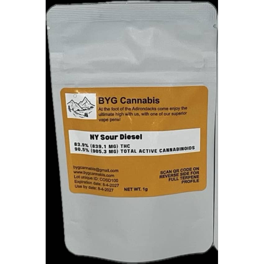 BYG | NY sour Diesel AIO | 1g Vape