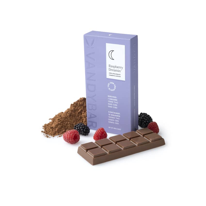 Vandy's Bar | Raspberry Dreamin | Infused Edible | 80g