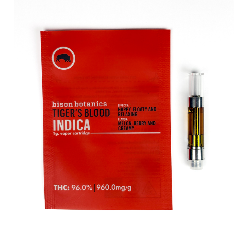 Bison Botanics | Tiger Blood | 1g Threaded Cartridge