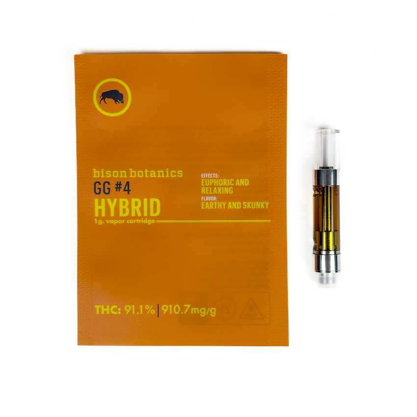 Bison Botanics | GG4 | 1g Threaded Cartridge