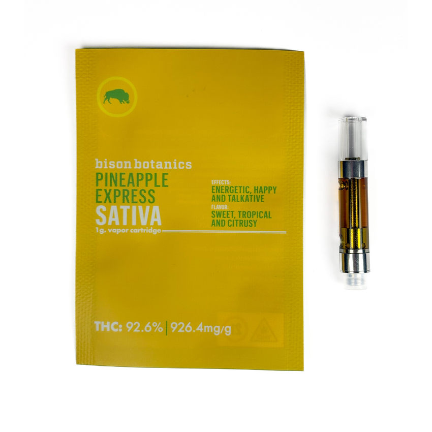 Bison Botanics | Pineapple Express | 1g Threaded Cartridge