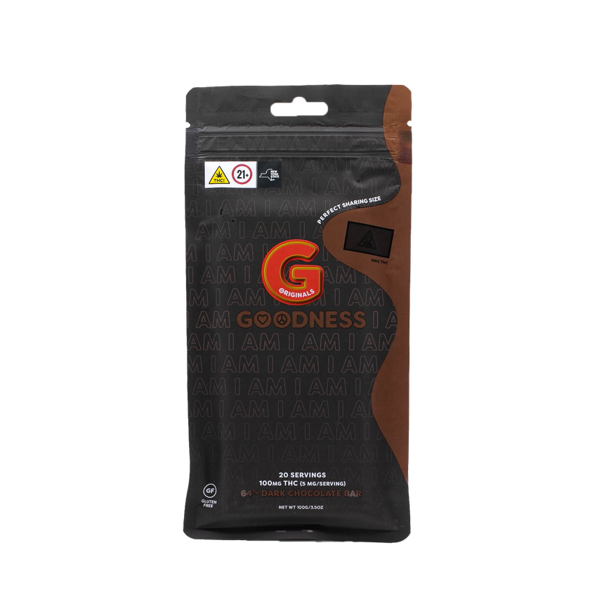 Dark Chocolate Bar (Goodness; Bag; 100mg)