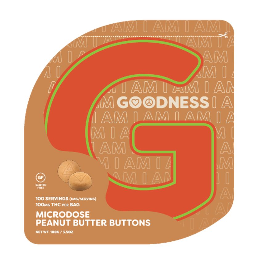 Peanut Butter Buttons (Goodness; Bag; 100mg)