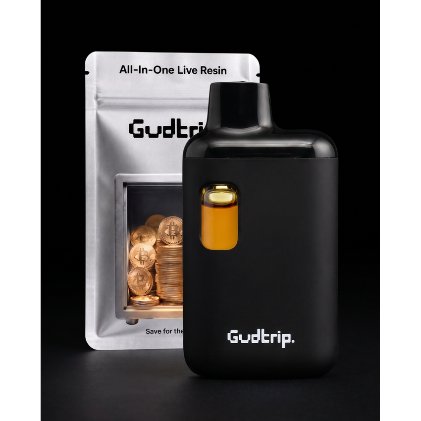 Gudtrip - Live Resin AIO 1G - Lemon Jack - Sativa