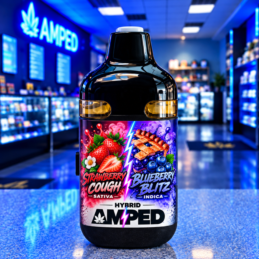 Amped | Dual-Tank Vape Strawberry Cough/Blueberry Blitz | 4g