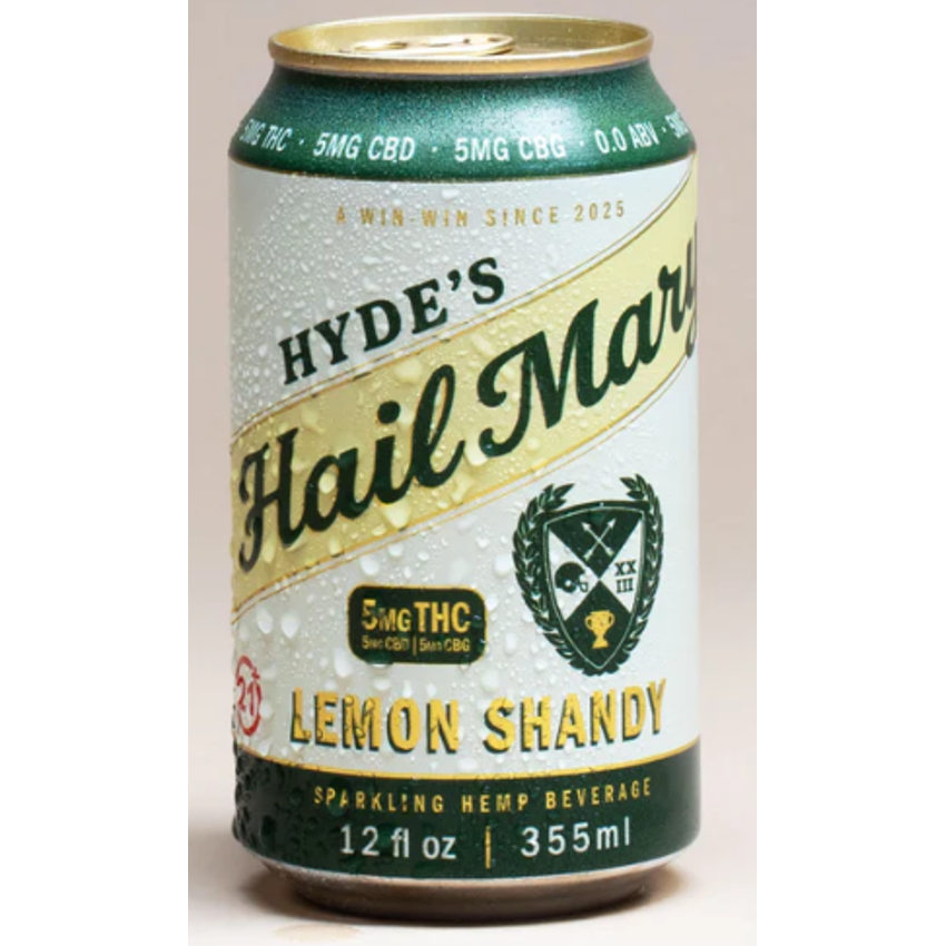 Hyde's Hail Mary | Lemon Shandy | THC Seltzer | 12oz Can