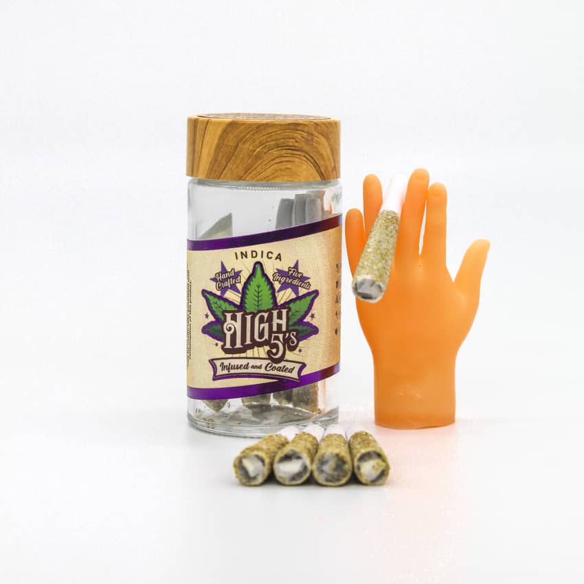 High 5 | #21 | Indica Infused Pre Roll | 4g 5 Pack