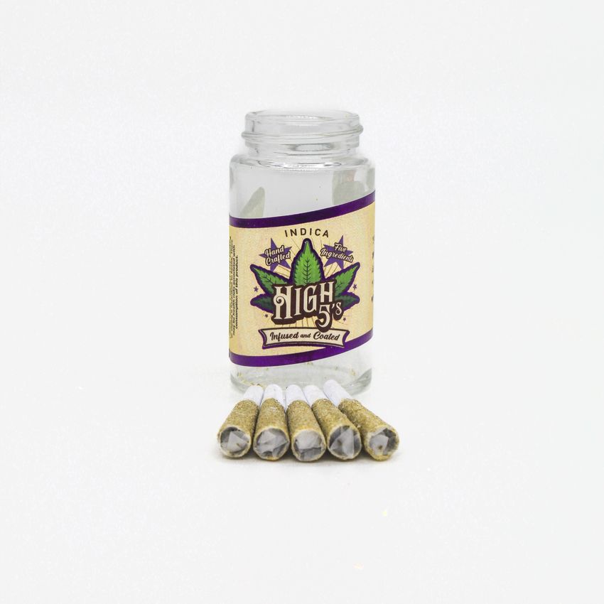 High 5 | #15 | Indica Infused Pre Roll | 4g 5 Pack