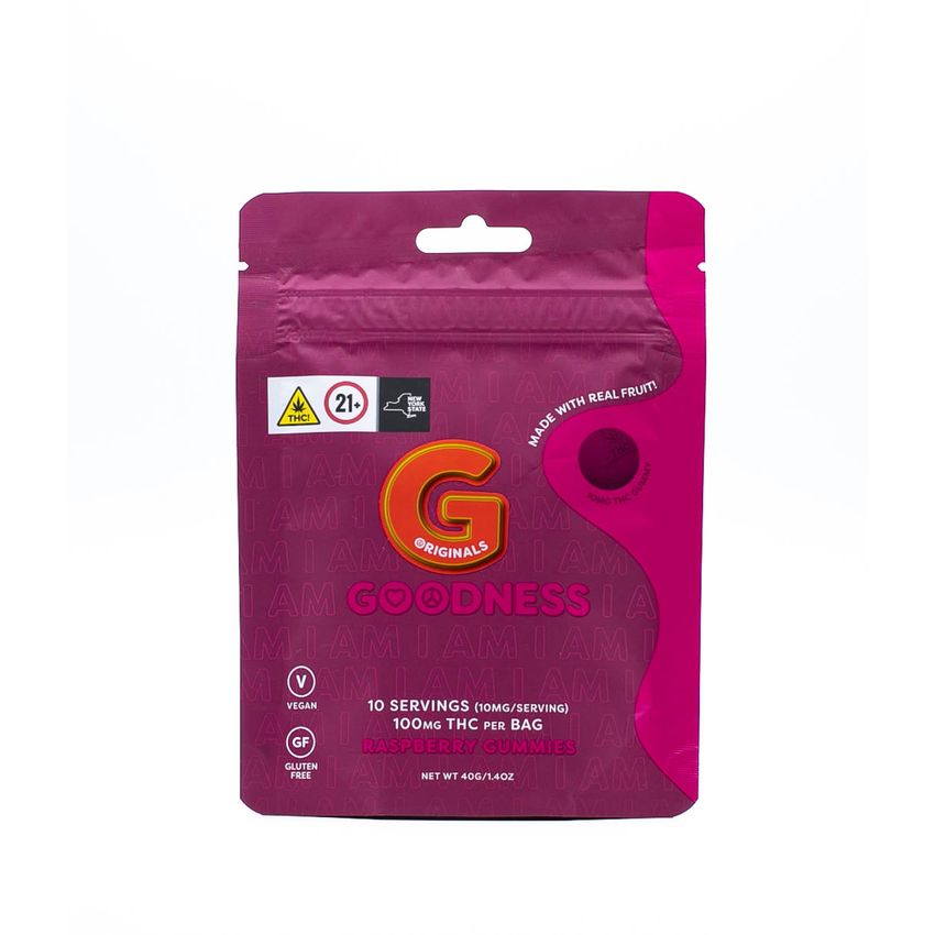 I Am Goodness | Raspberry Gummies | Infused Edible | 100mg