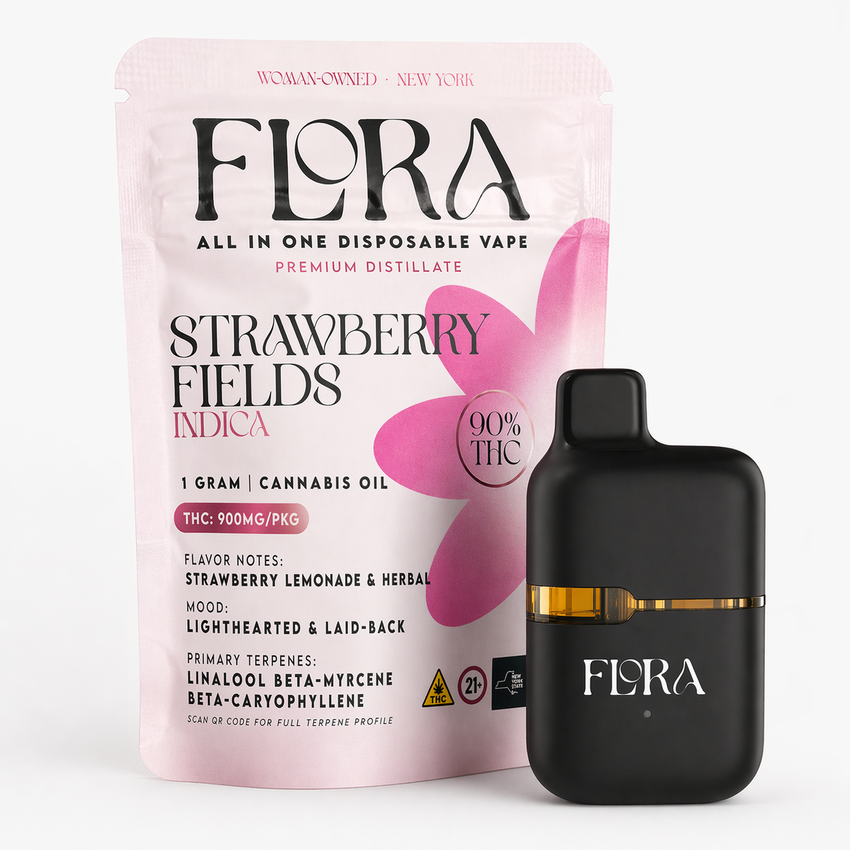 Flora | AIO Distillate Disposable | Strawberry Fields