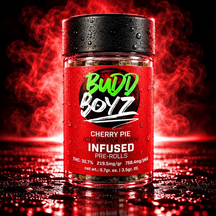 Budd Boyz | Cherry Pie | Infused Pre Roll | .5g 5pk
