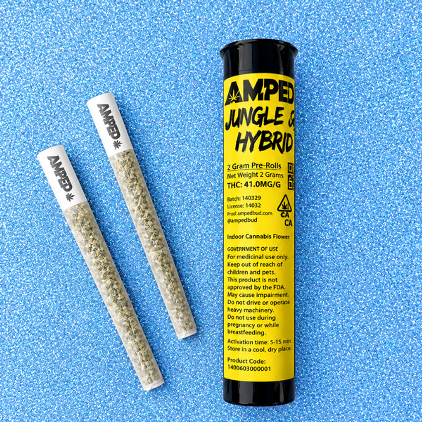 Amped | Jungle Cake | Infused Preroll | 2 - 1g