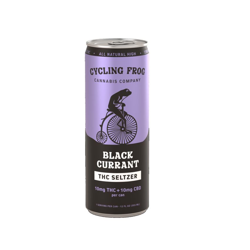 Cycling Frog | Black Currant | THC Seltzer | 12oz Can