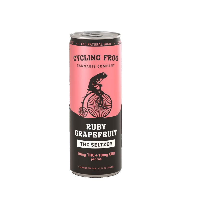 Cycling Frog | Ruby Grapefruit | THC Seltzer | 12oz Can