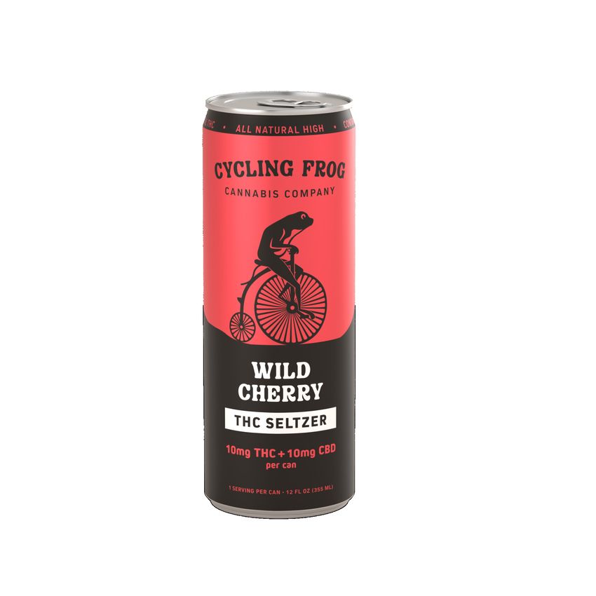 Cycling Frog | Wild Cherry | THC Seltzer | 12oz Can